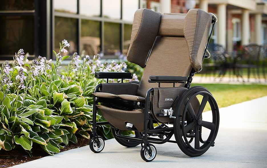 New Broda Wheelchair outside