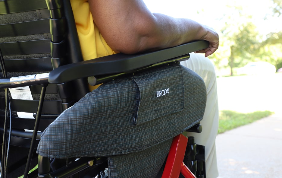 Close up on Broda Wheelchair