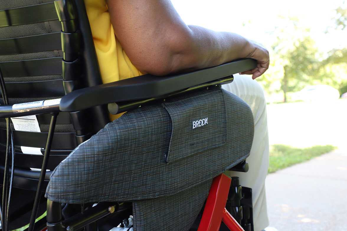 Patient in a Broda Wheelchair