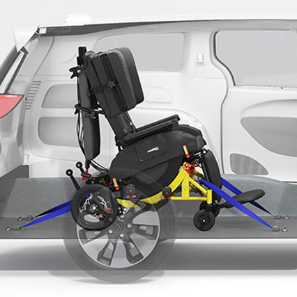 Diagram of the Traversa in a van