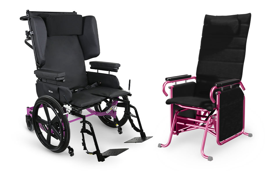 Broda Wheelchairs pink customized